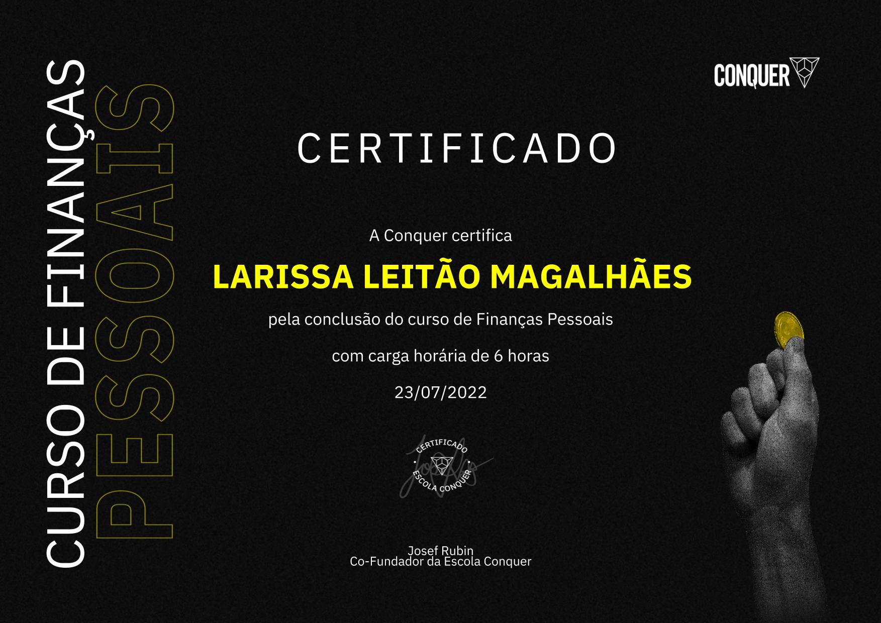 Certificado de Finanças Pessoais